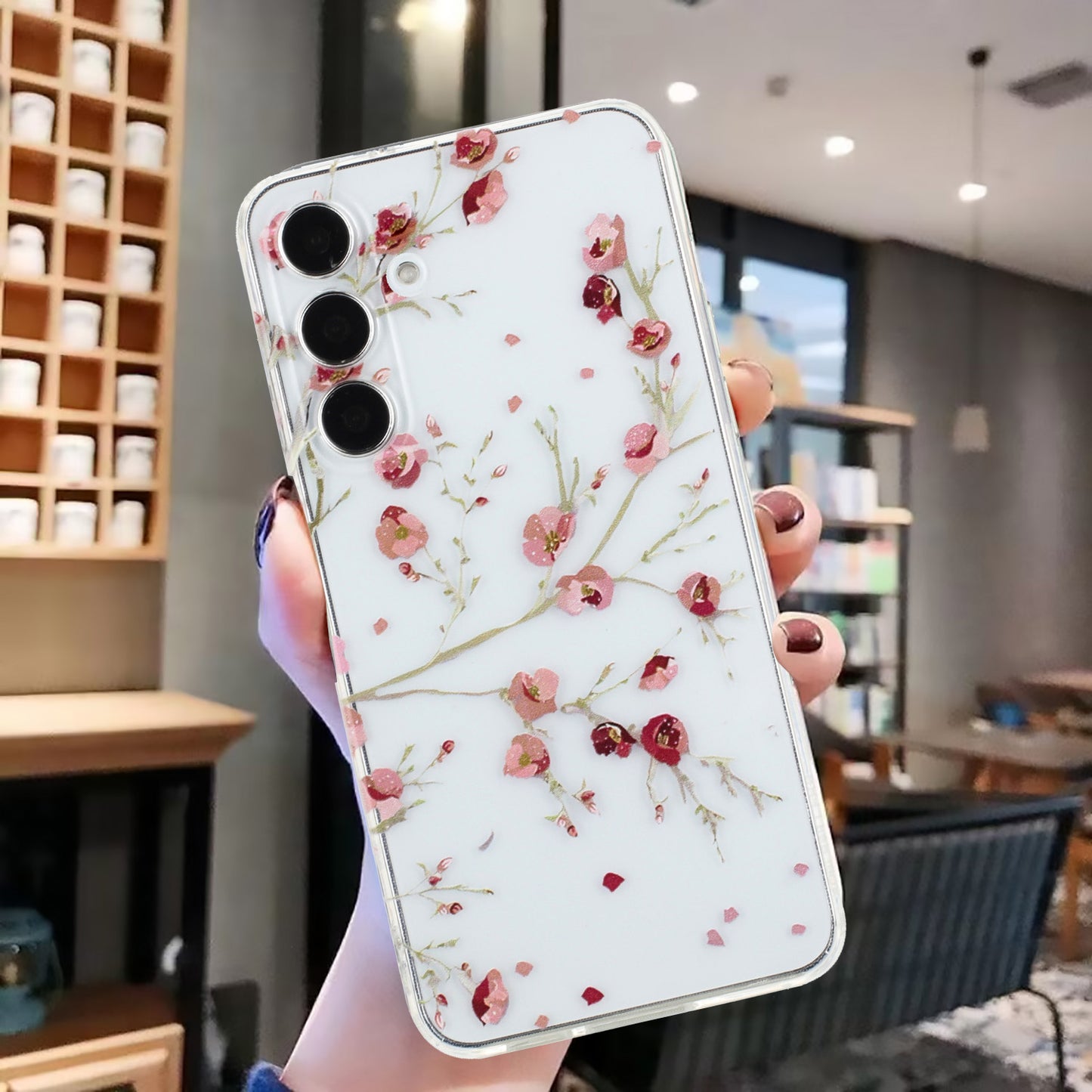 For Samsung Galaxy A16 5G / A16 4G Case Pattern Printing Soft TPU Back Phone Cover - Flower
