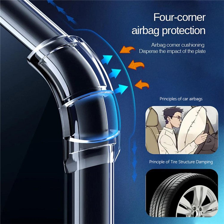 KALEBOL KLB-TPU002 For iPhone 16 Pro Case 1.5mm TPU Airbag Corners Clear Phone Cover