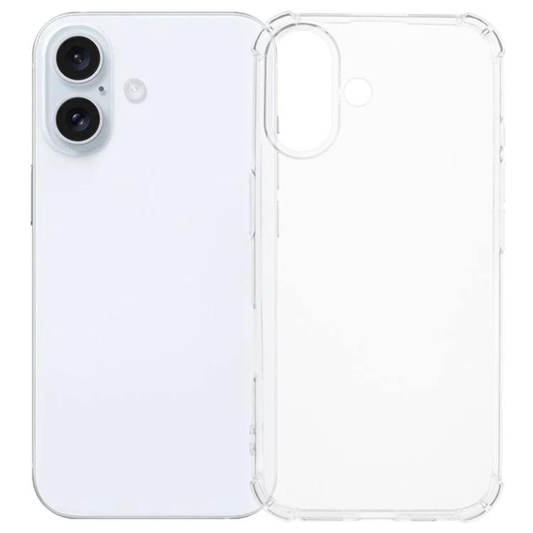 KALEBOL KLB-TPU002 For iPhone 16 Case 1.5mm TPU Airbag Corners Clear Phone Cover