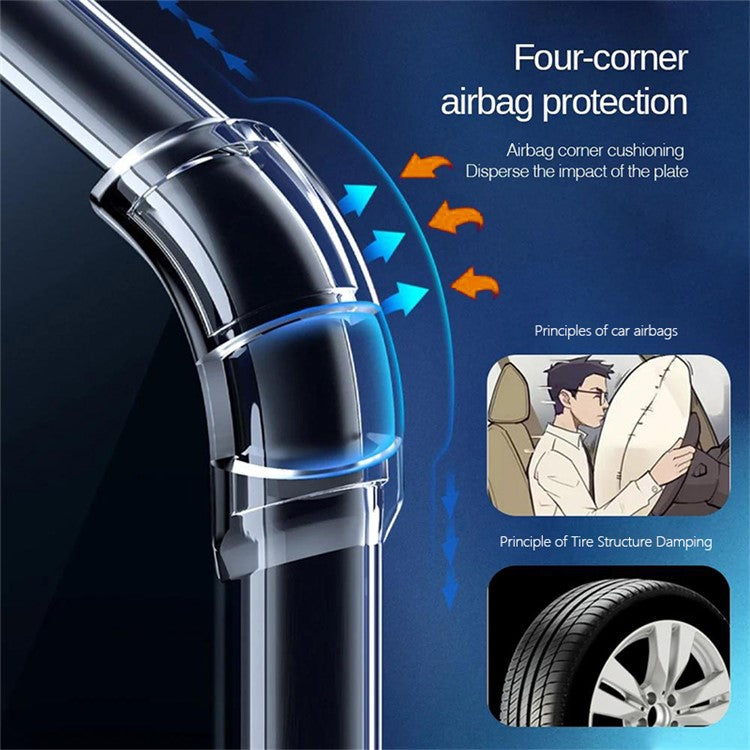 KALEBOL KLB-TPU002 For iPhone 16 Case 1.5mm TPU Airbag Corners Clear Phone Cover