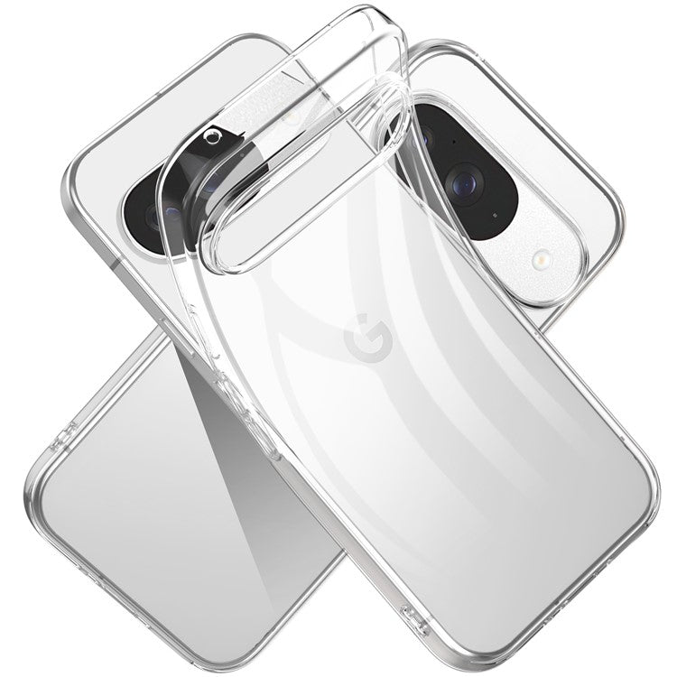 For Google Pixel 9 / 9 Pro Case Anti-Fingerprint Crystal Clear TPU Phone Cover