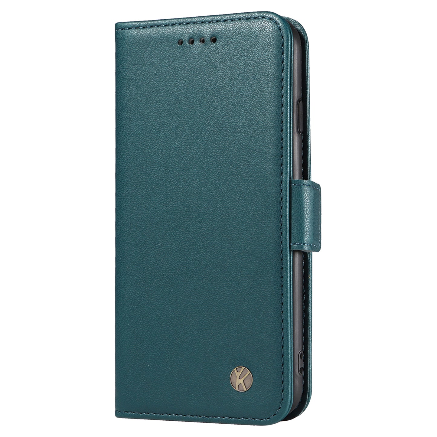 YIKATU YK-003 For Samsung Galaxy A06 Case Wallet Stand Leather Phone Cover Side Buckle - Green