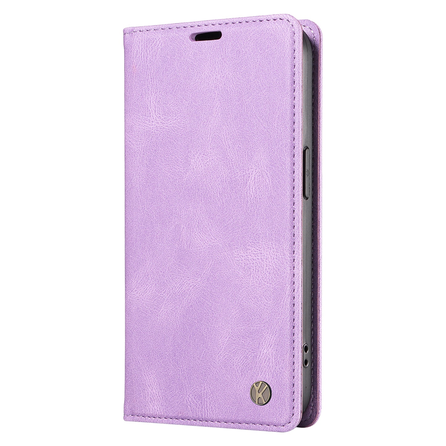 YIKATU YK-004 For Samsung Galaxy A06 Case Leather Skin-Touch Phone Cover Magnetic Auto-Absorbed - Purple