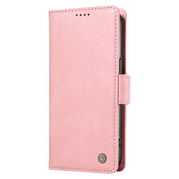 YIKATU YK-005 For Oppo A3 Pro (Global) 5G Case PU Leather Wallet Phone Cover Skin Touch Feeling - Pink