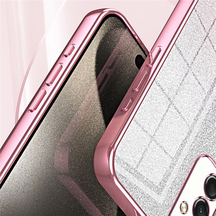 For Samsung Galaxy A16 5G Case Electroplating Gradient Glitter TPU Phone Cover - Green