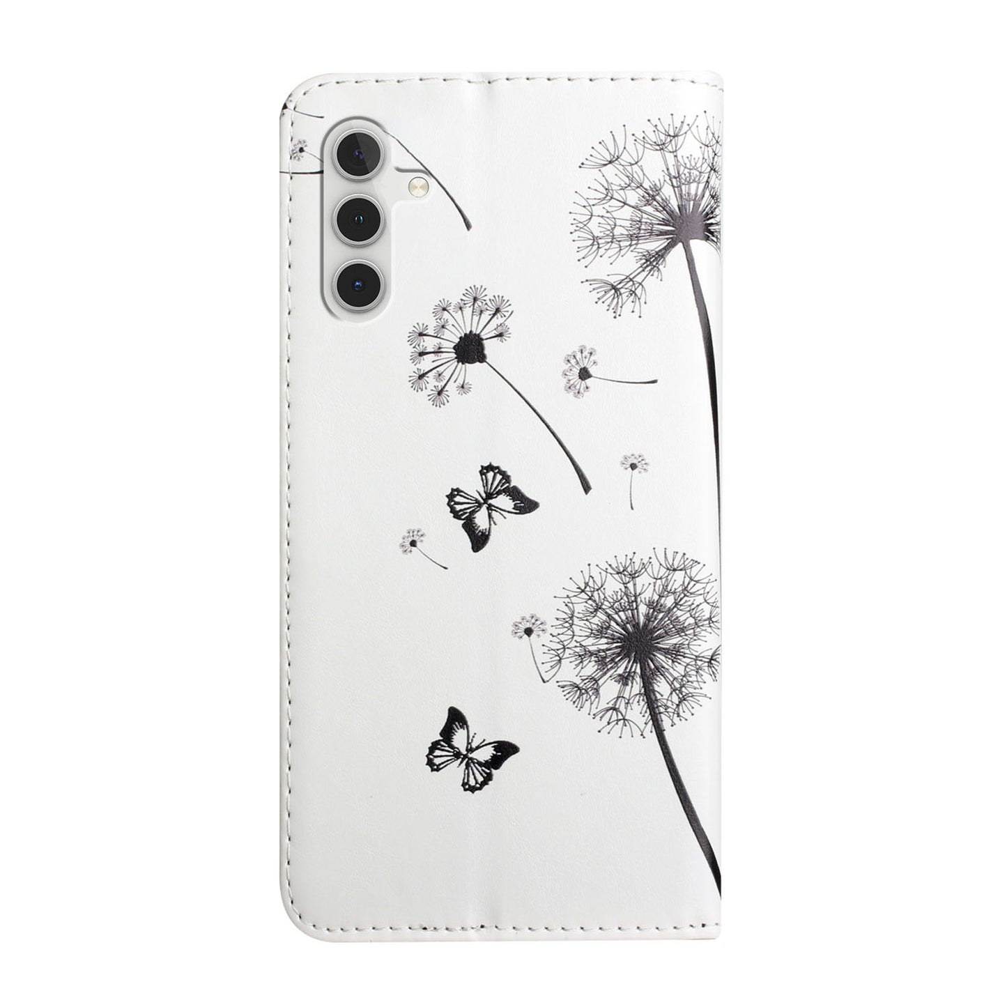 For Samsung Galaxy A16 5G / A16 4G Case 3D Creative Pattern PU Leather Stand Phone Cover - Kids and Dandelion