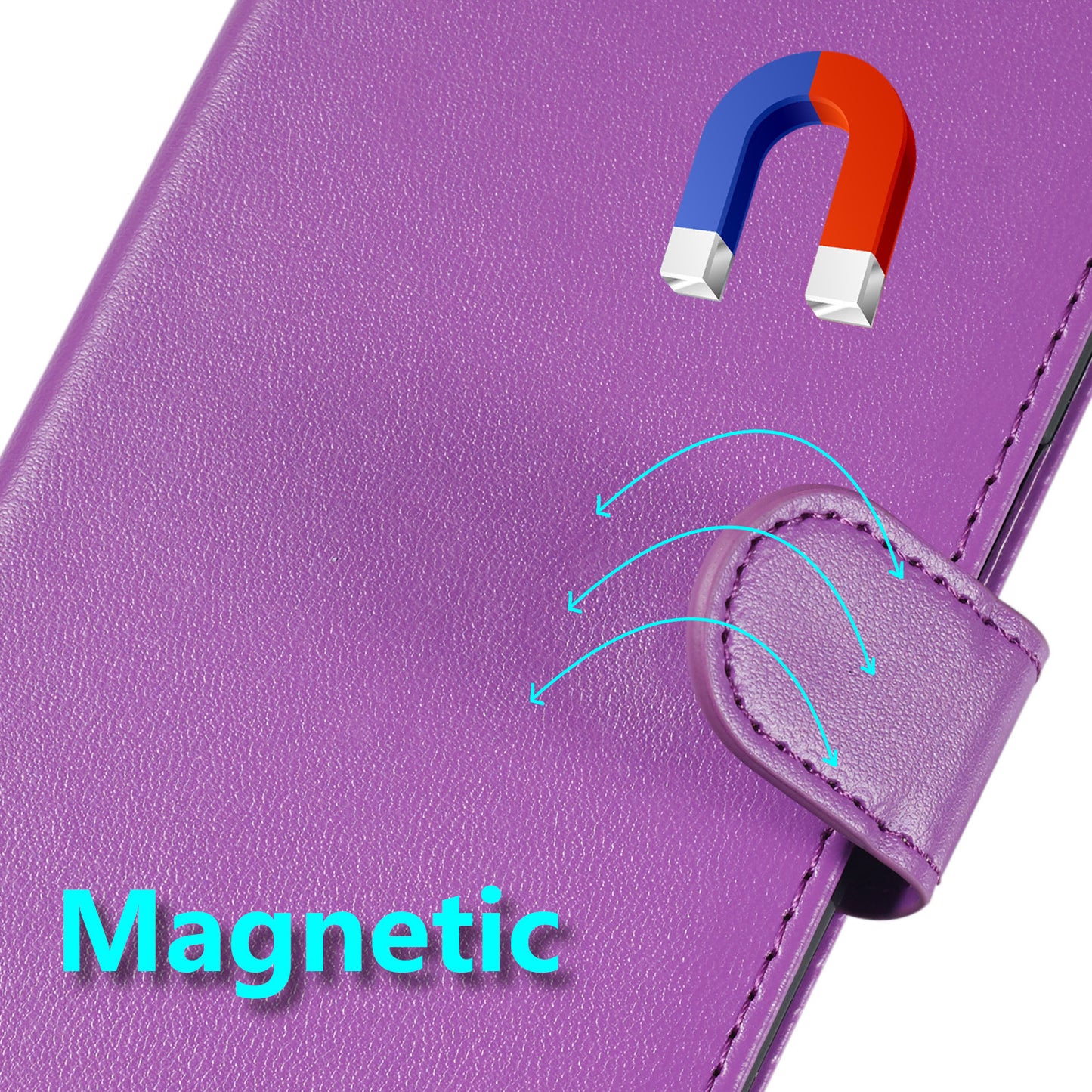 For Samsung Galaxy A16 5G / A16 4G Case PU Leather Flip Phone Cover Wallet Card Slot Holder - Purple