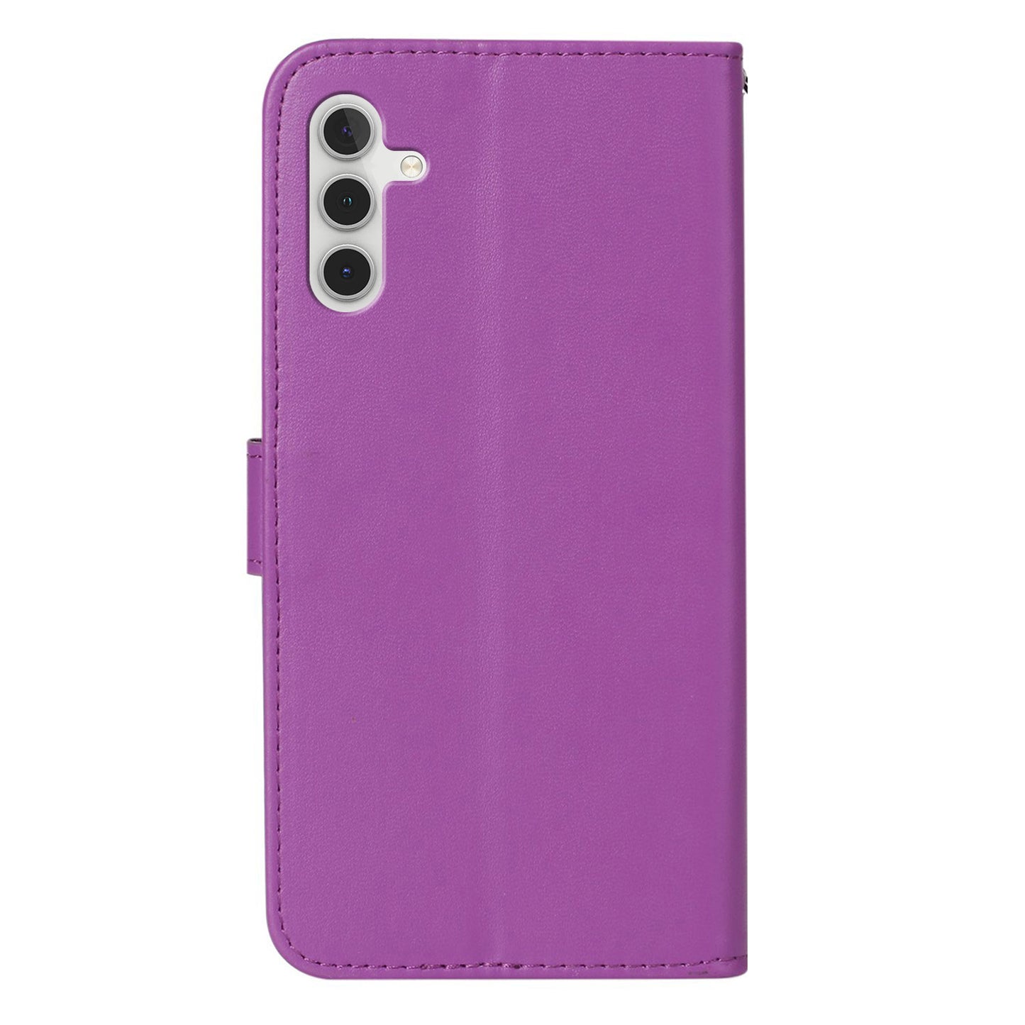 For Samsung Galaxy A16 5G / A16 4G Case PU Leather Flip Phone Cover Wallet Card Slot Holder - Purple