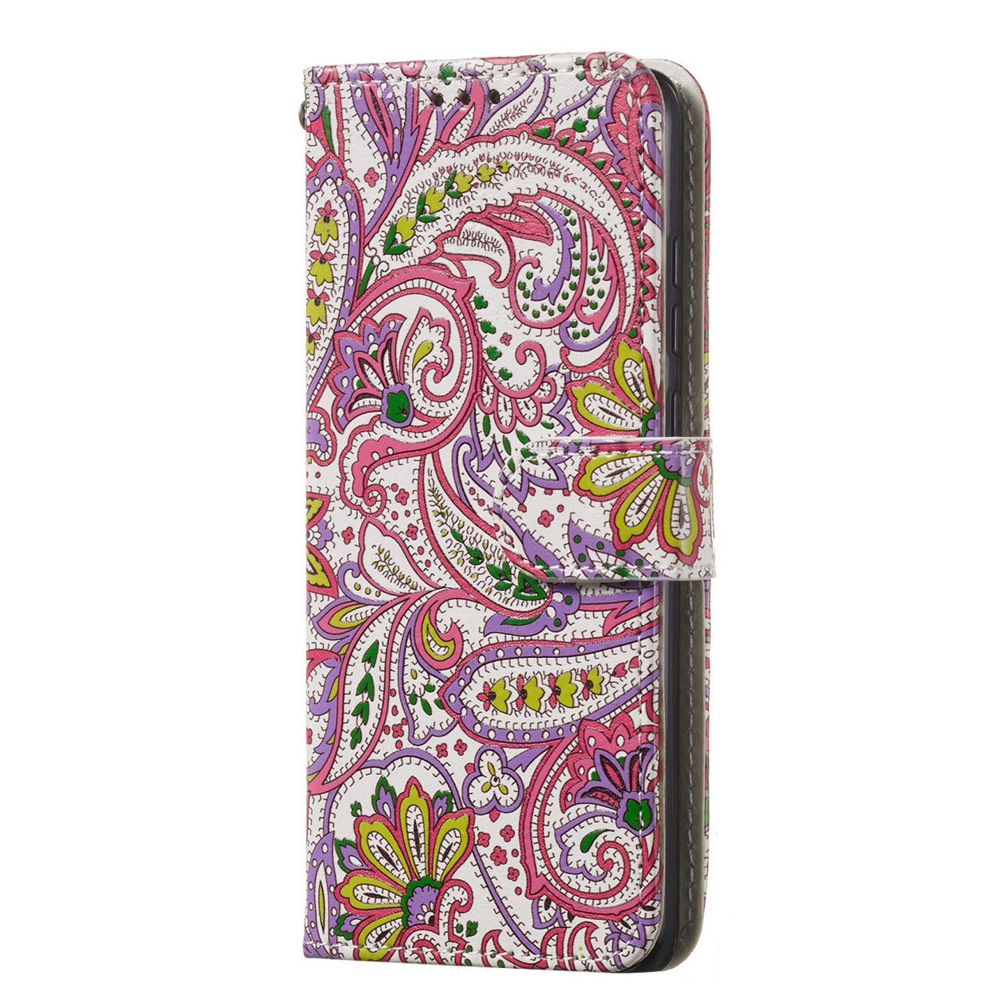 For Samsung Galaxy A16 5G / A16 4G Case Pattern Leather Wallet Phone Cover with Card Holder - Flower