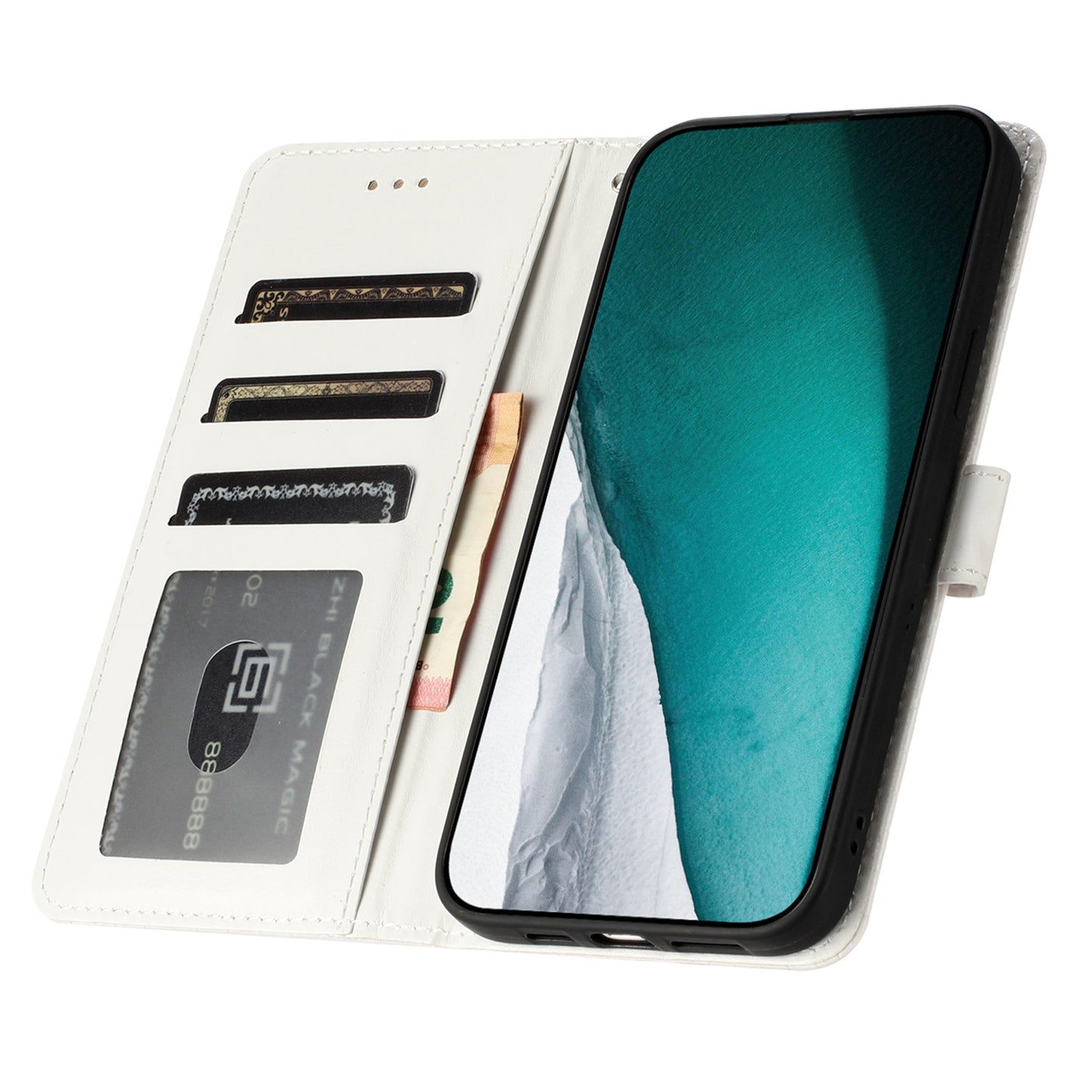 For Samsung Galaxy A16 5G / A16 4G Case Classic Crocodile Pattern PU Leather Phone Cover - White