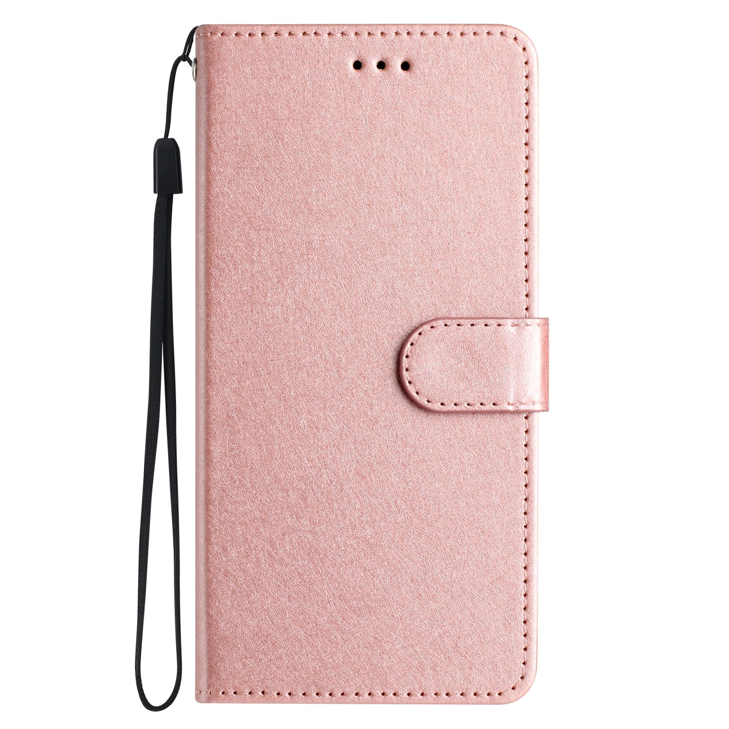 For Samsung Galaxy A16 5G / A16 4G Wallet Case Leather Folio Phone Cover Magnetic Clasp - Rose Gold
