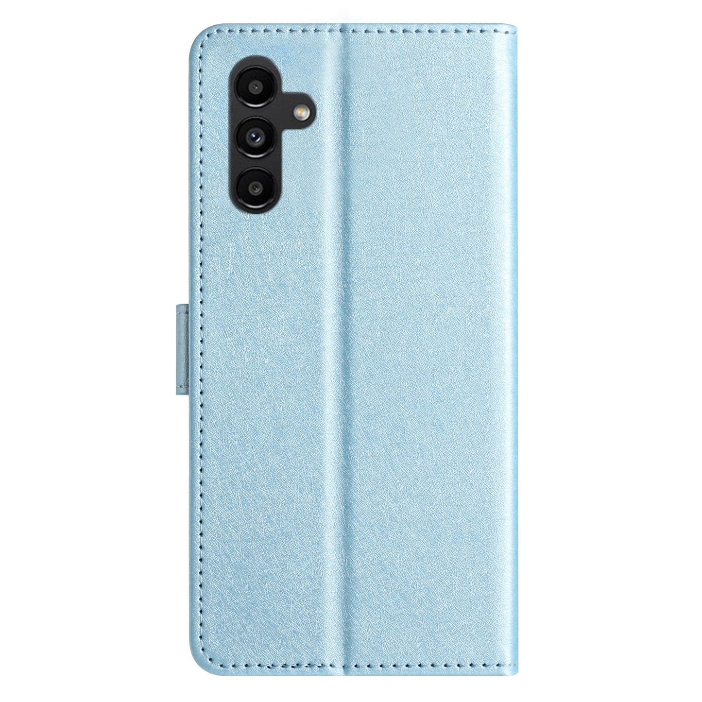 For Samsung Galaxy A16 5G / A16 4G Wallet Case Leather Folio Phone Cover Magnetic Clasp - Sky Blue