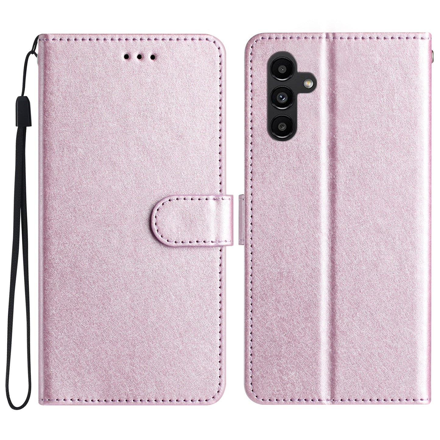 For Samsung Galaxy A16 5G / A16 4G Wallet Case Leather Folio Phone Cover Magnetic Clasp - Light Purple