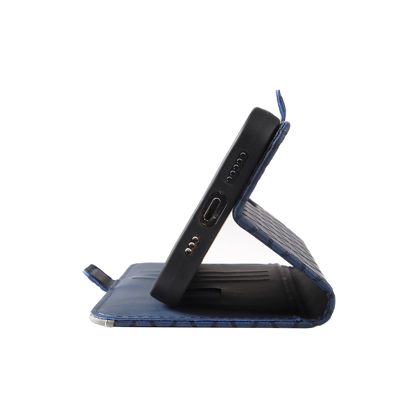 For Samsung Galaxy A16 5G / A16 4G Case Rhombus PU Leather Flip Phone Cover - Blue