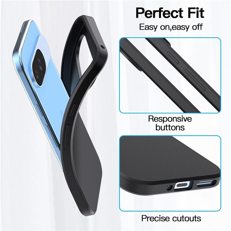 For Google Pixel 9 Pro / Pixel 9 Case Anti-Drop Soft TPU Matte Phone Cover