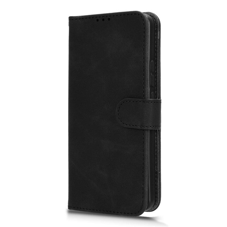 For OnePlus Nord 4 Leather Case Skin-Feel Anti-Drop Wallet Flip Phone Cover - Black