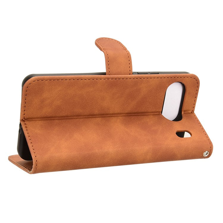 For OnePlus Nord 4 Leather Case Skin-Feel Anti-Drop Wallet Flip Phone Cover - Brown