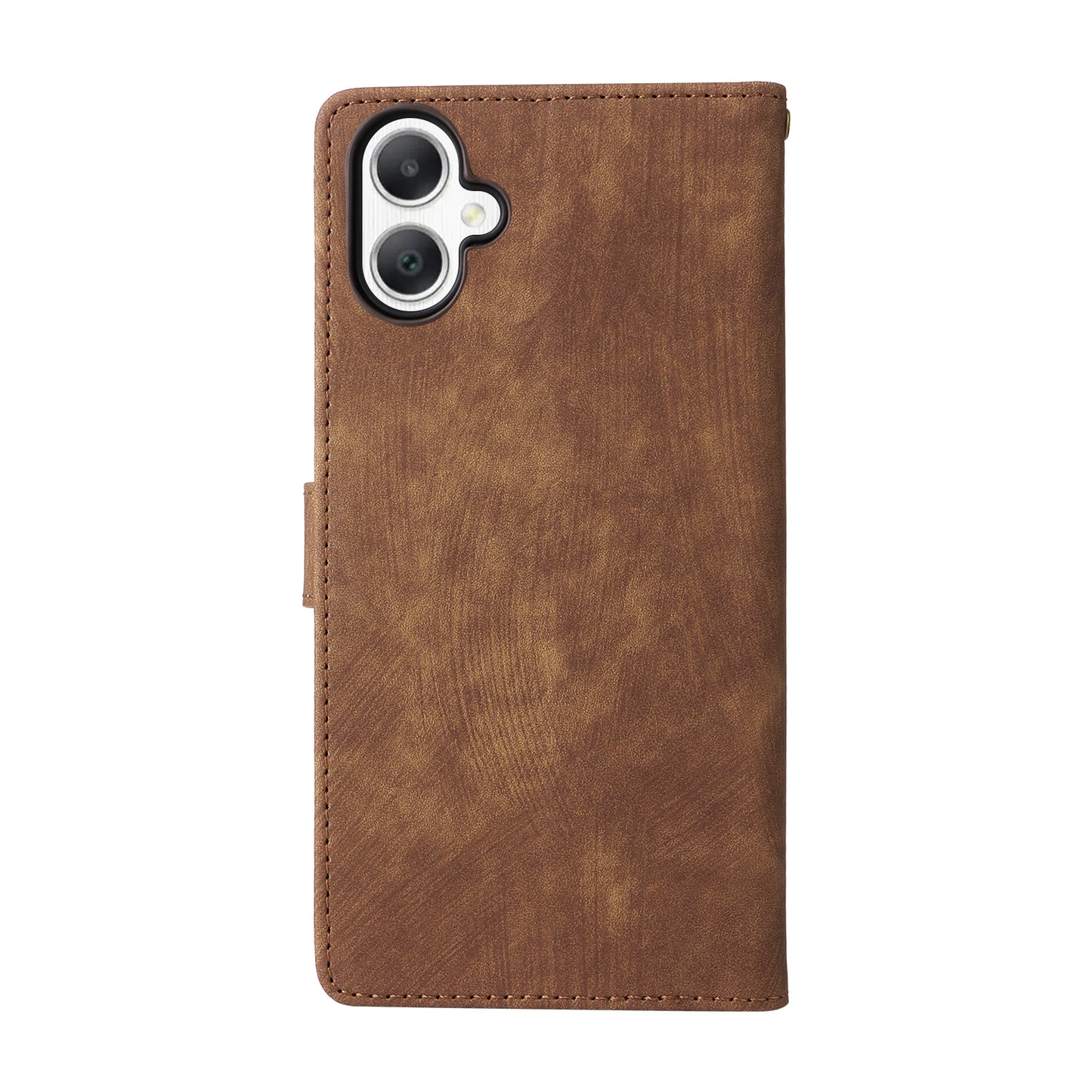 For Samsung Galaxy A06 Wallet Case RFID Blocking PU Leather Cover Stand View - Brown