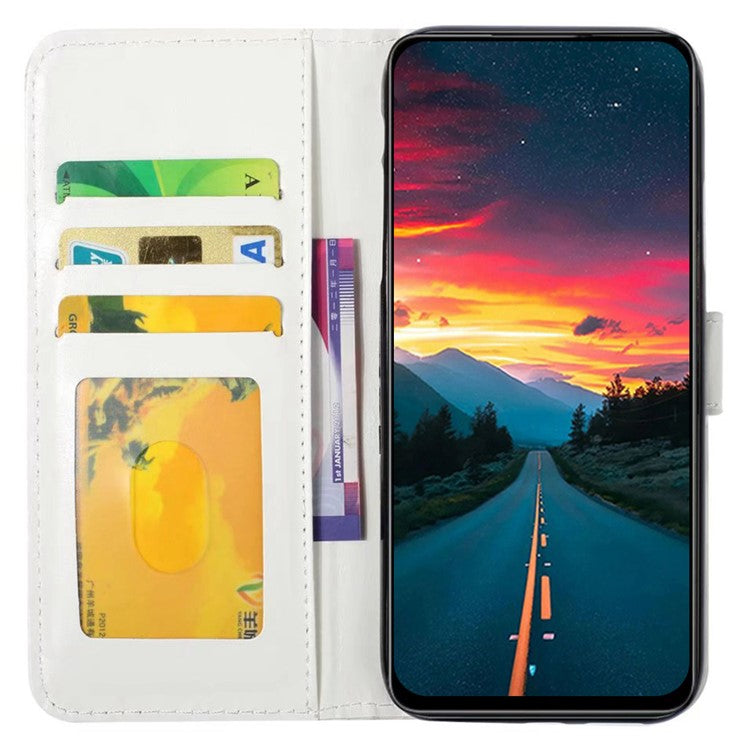 For OnePlus Nord 4 Case 3D Creative Pattern PU Leather Stand Phone Cover - Tri-Color Marble