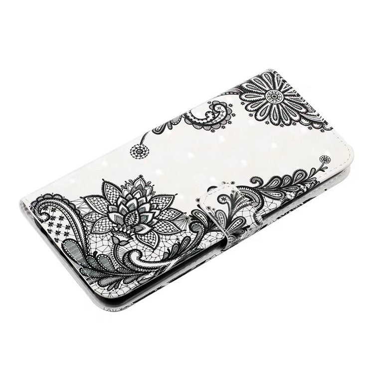 For OnePlus Nord 4 Case 3D Creative Pattern PU Leather Stand Phone Cover - Lace Flower