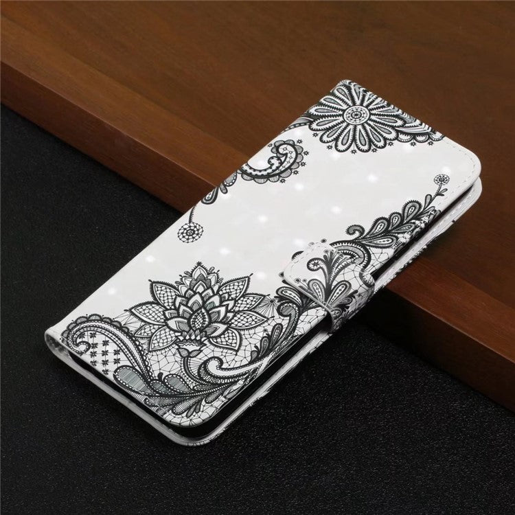 For OnePlus Nord 4 Case 3D Creative Pattern PU Leather Stand Phone Cover - Lace Flower
