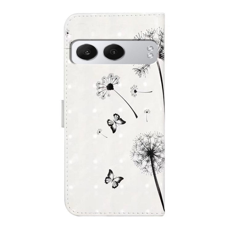 For OnePlus Nord 4 Case 3D Creative Pattern PU Leather Stand Phone Cover - Kids and Dandelion