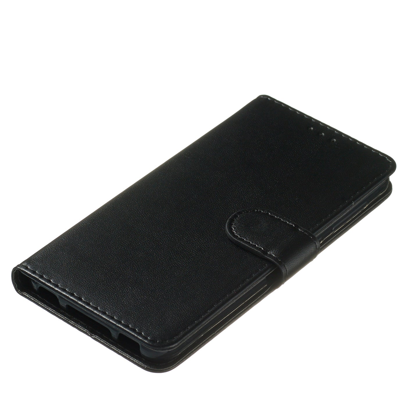 For Samsung Galaxy A06 Case PU Leather Flip Phone Cover Wallet Card Slot Holder - Black