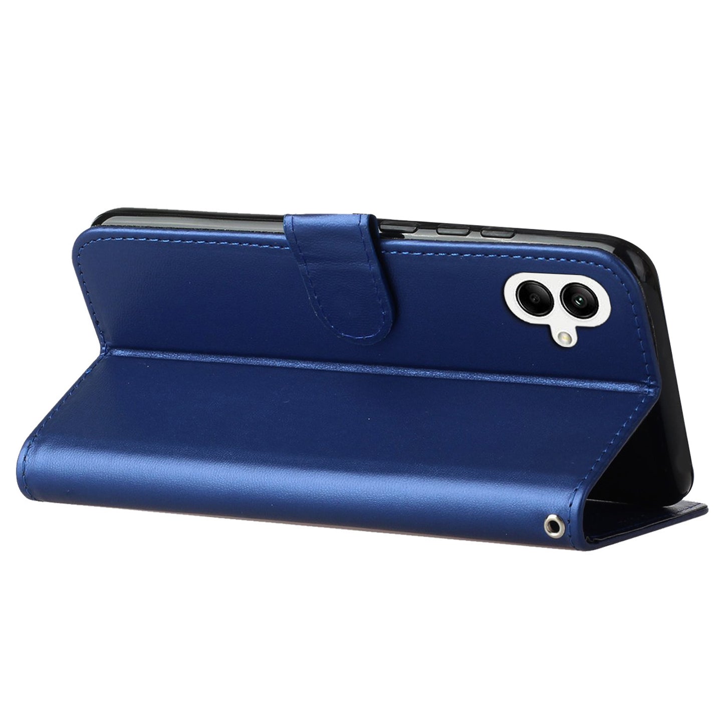 For Samsung Galaxy A06 Case PU Leather Flip Phone Cover Wallet Card Slot Holder - Blue