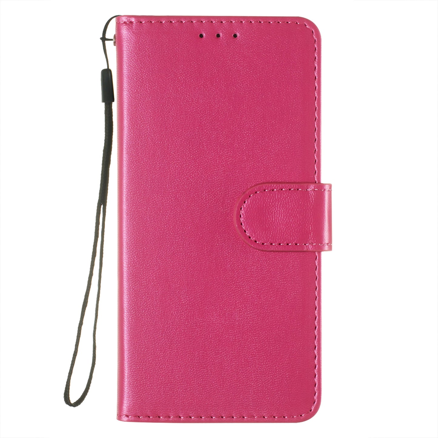For Samsung Galaxy A06 Case PU Leather Flip Phone Cover Wallet Card Slot Holder - Rose