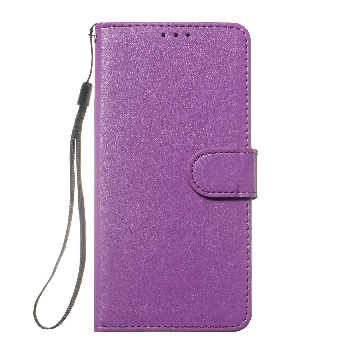 For Samsung Galaxy A06 Case PU Leather Flip Phone Cover Wallet Card Slot Holder - Purple