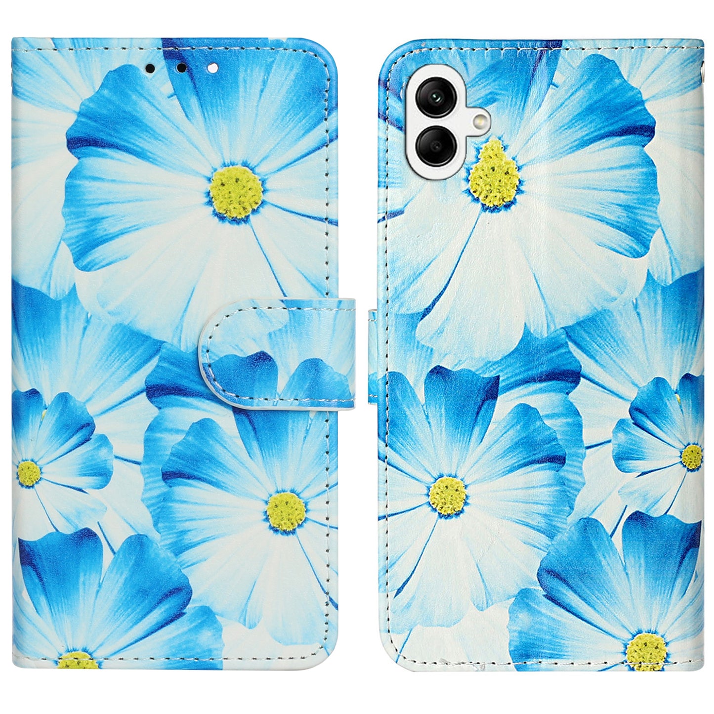 For Samsung Galaxy A06 Case Pattern PU Leather Flip Phone Cover - Orchid