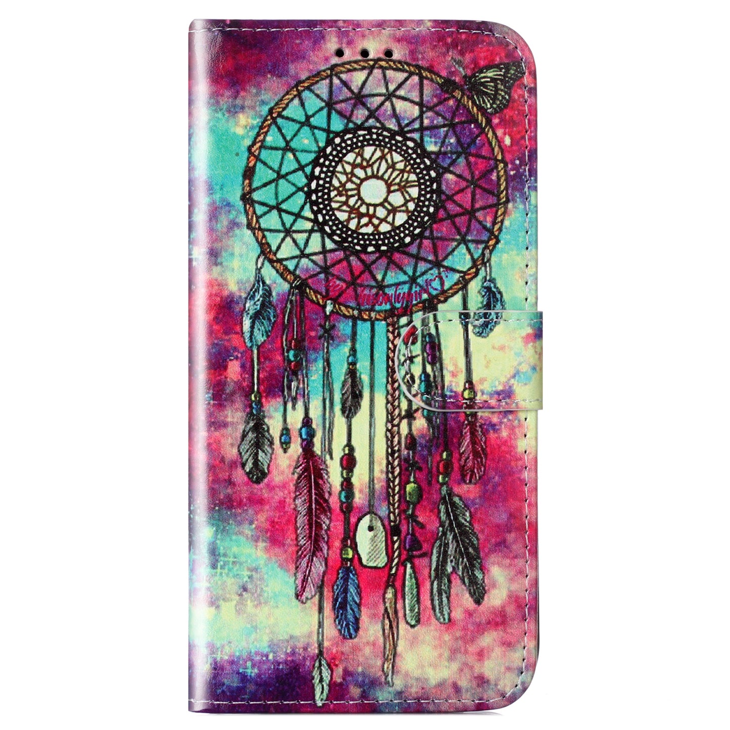 For Samsung Galaxy A06 Case Pattern PU Leather Flip Phone Cover -  Dream Catcher