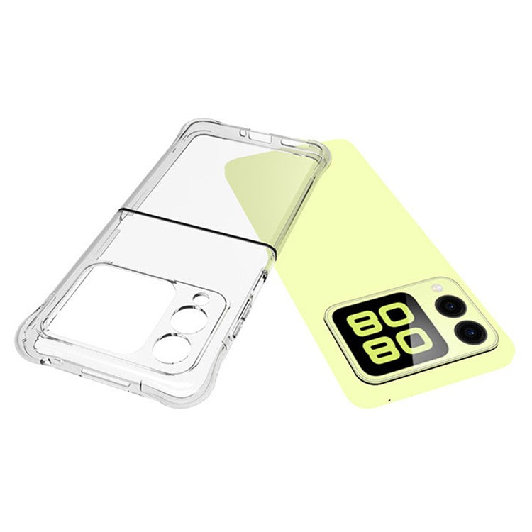 For Huawei nova Flip 5G Case Transparent Flexible 2.0mm TPU Phone Cover