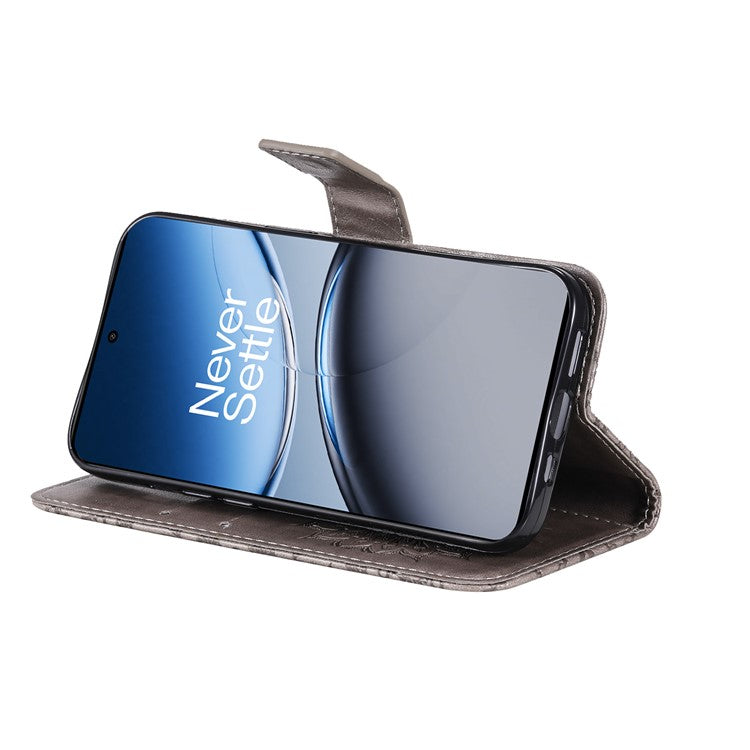 KT Imprinting Flower Series-1 For OnePlus Nord 4 Case Sunflower Leather Wallet Folio Phone Cover - Blue