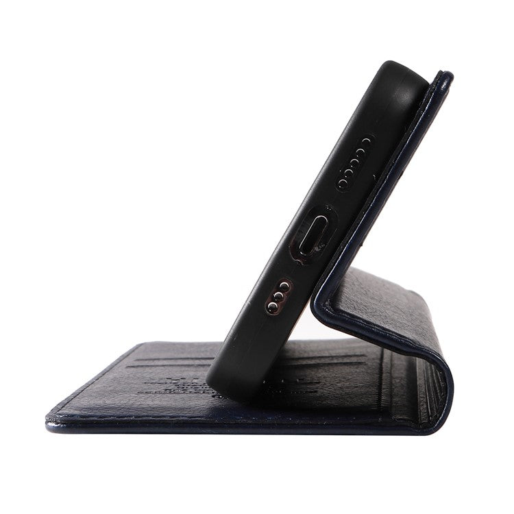 YIKATU YK-006 For OnePlus Nord 4 Case Wallet Litchi Grain Leather Phone Cover Magnetic Auto-Absorbed - Navy Blue