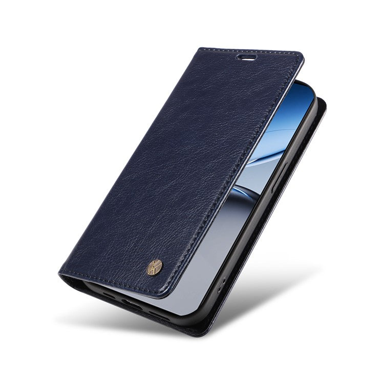 YIKATU YK-006 For OnePlus Nord 4 Case Wallet Litchi Grain Leather Phone Cover Magnetic Auto-Absorbed - Navy Blue