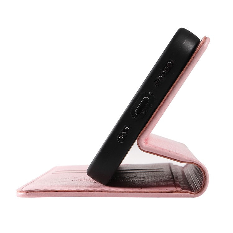 YIKATU YK-006 For OnePlus Nord 4 Case Wallet Litchi Grain Leather Phone Cover Magnetic Auto-Absorbed - Pink