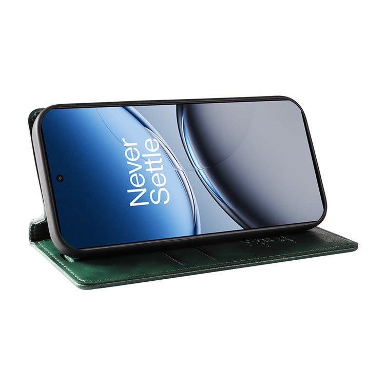 YIKATU YK-006 For OnePlus Nord 4 Case Wallet Litchi Grain Leather Phone Cover Magnetic Auto-Absorbed - Green