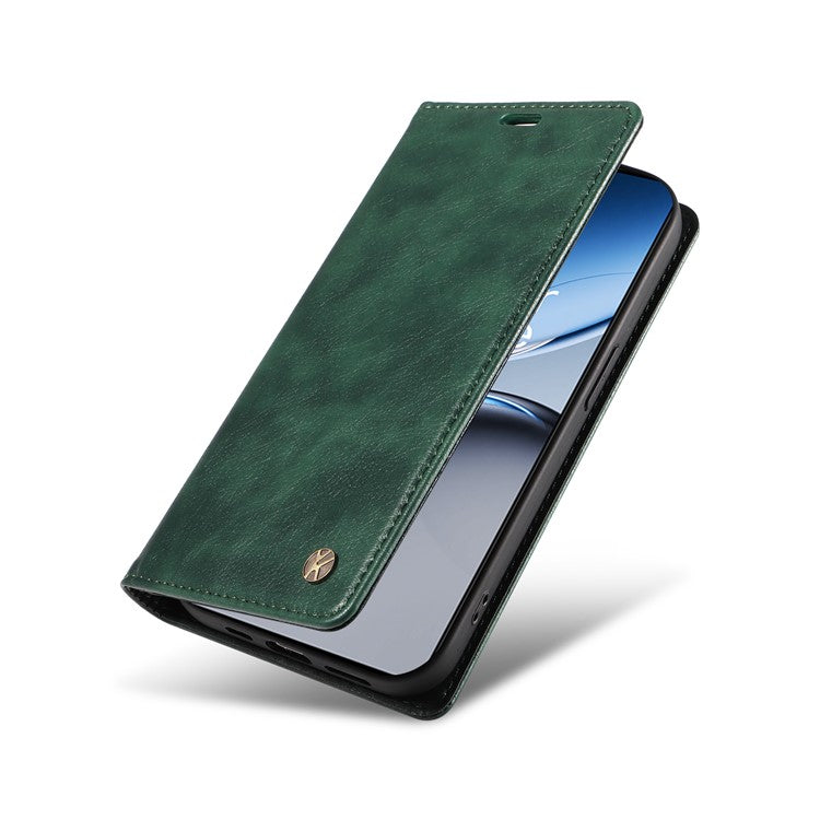YIKATU YK-006 For OnePlus Nord 4 Case Wallet Litchi Grain Leather Phone Cover Magnetic Auto-Absorbed - Green