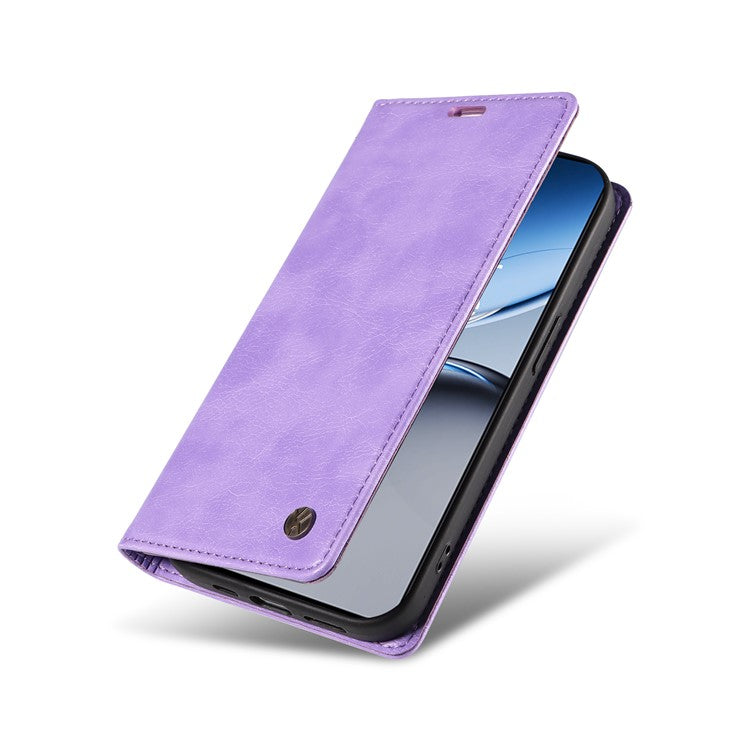 YIKATU YK-006 For OnePlus Nord 4 Case Wallet Litchi Grain Leather Phone Cover Magnetic Auto-Absorbed - Purple