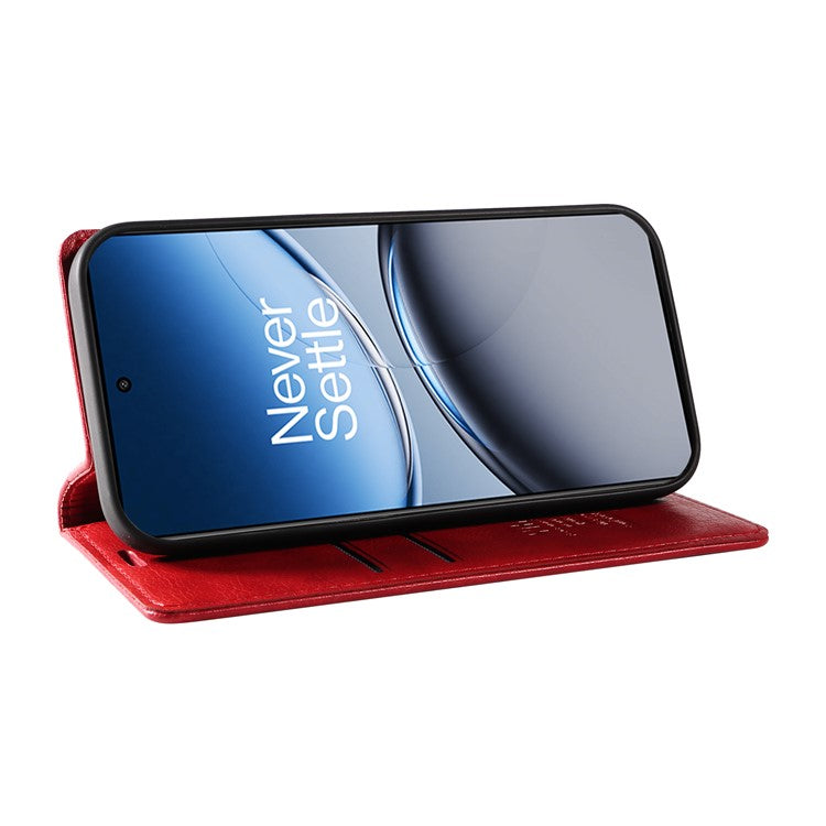 YIKATU YK-006 For OnePlus Nord 4 Case Wallet Litchi Grain Leather Phone Cover Magnetic Auto-Absorbed - Red