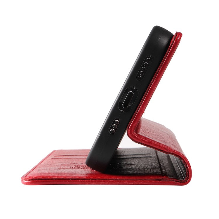 YIKATU YK-006 For OnePlus Nord 4 Case Wallet Litchi Grain Leather Phone Cover Magnetic Auto-Absorbed - Red