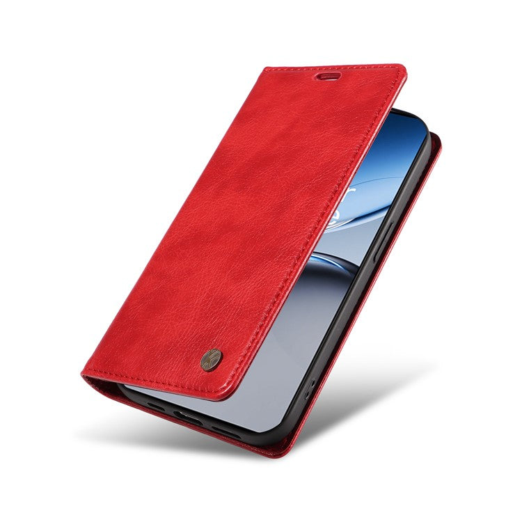YIKATU YK-006 For OnePlus Nord 4 Case Wallet Litchi Grain Leather Phone Cover Magnetic Auto-Absorbed - Red