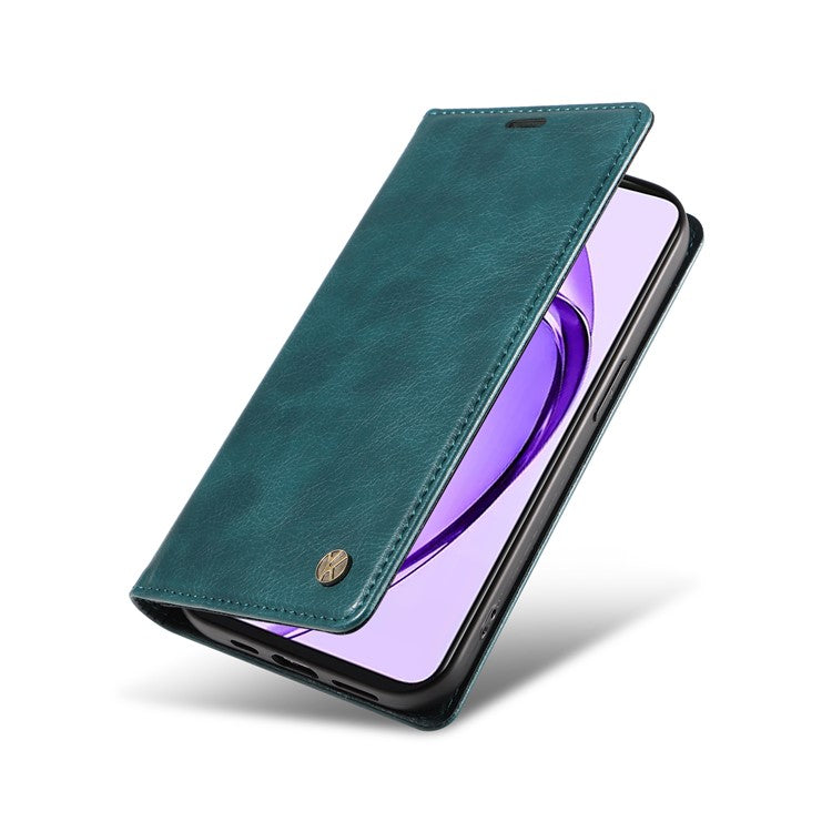 YIKATU YK-006 For Oppo A3 Pro (Global) 5G / A3 Pro (India) 5G Case Wallet Litchi Grain Leather Phone Cover Magnetic Auto-Absorbed - Blue