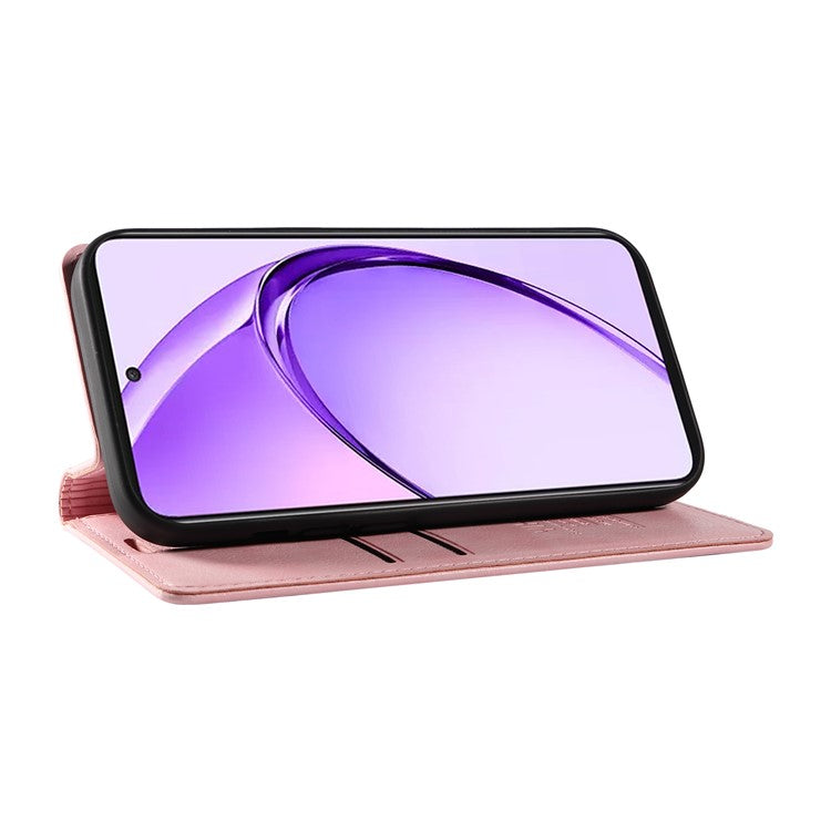 YIKATU YK-006 For Oppo A3 Pro (Global) 5G / A3 Pro (India) 5G Case Wallet Litchi Grain Leather Phone Cover Magnetic Auto-Absorbed - Pink