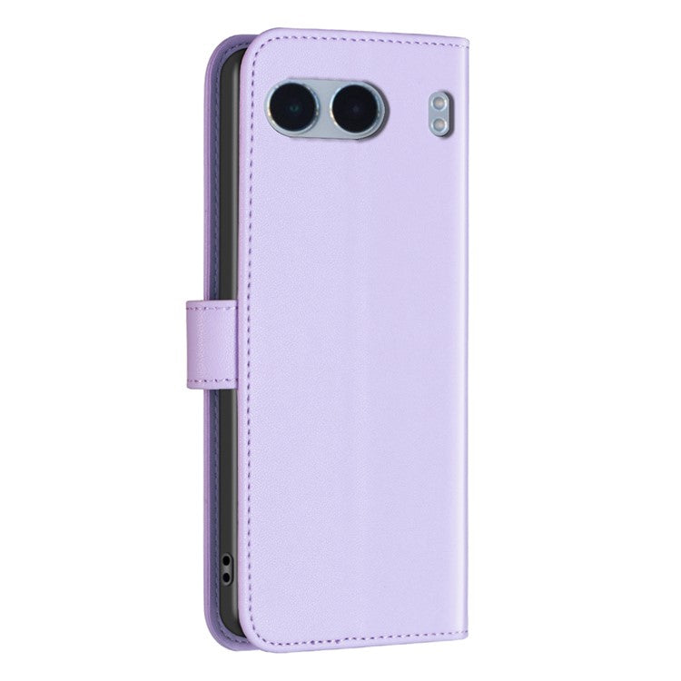 BINFEN COLOR BF17 For OnePlus Nord 4 Case Wallet Folio Flip Leather Cover - Purple