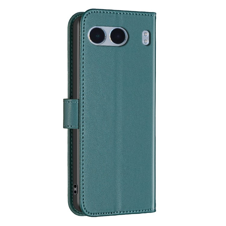 BINFEN COLOR BF17 For OnePlus Nord 4 Case Wallet Folio Flip Leather Cover - Green