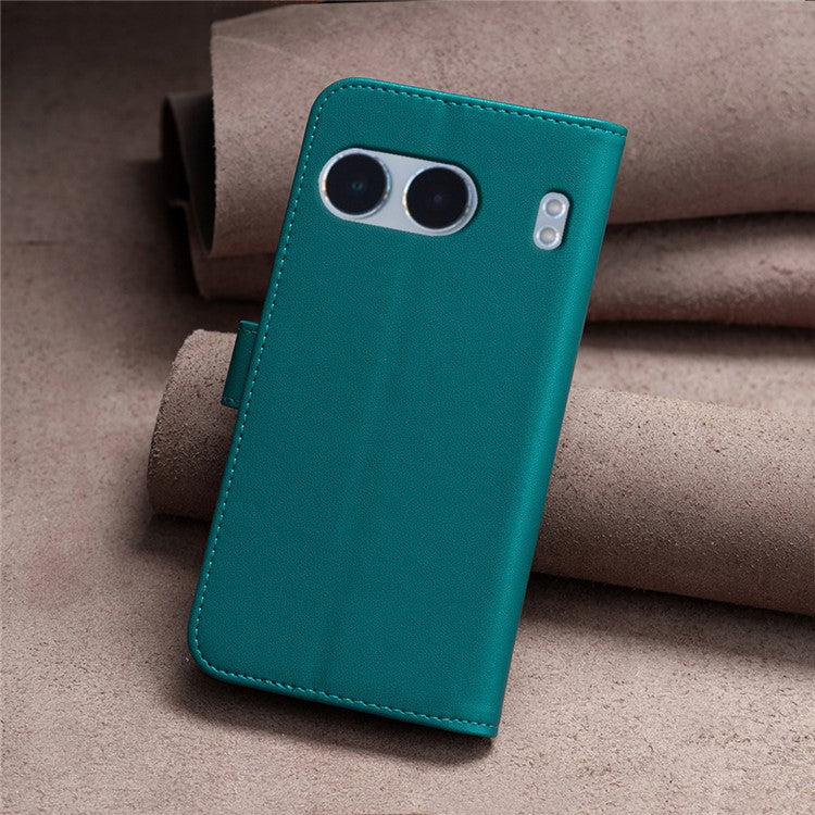 BINFEN COLOR BF17 For OnePlus Nord 4 Case Wallet Folio Flip Leather Cover - Green