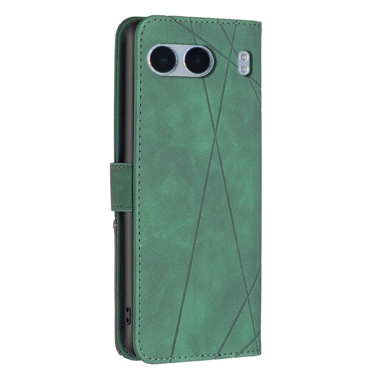 BINFEN COLOR BF05 For OnePlus Nord 4 Case Leather Phone Cover Wallet Stand - Green