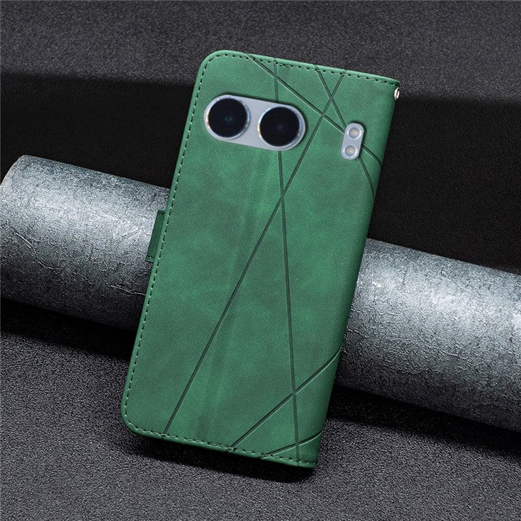 BINFEN COLOR BF05 For OnePlus Nord 4 Case Leather Phone Cover Wallet Stand - Green